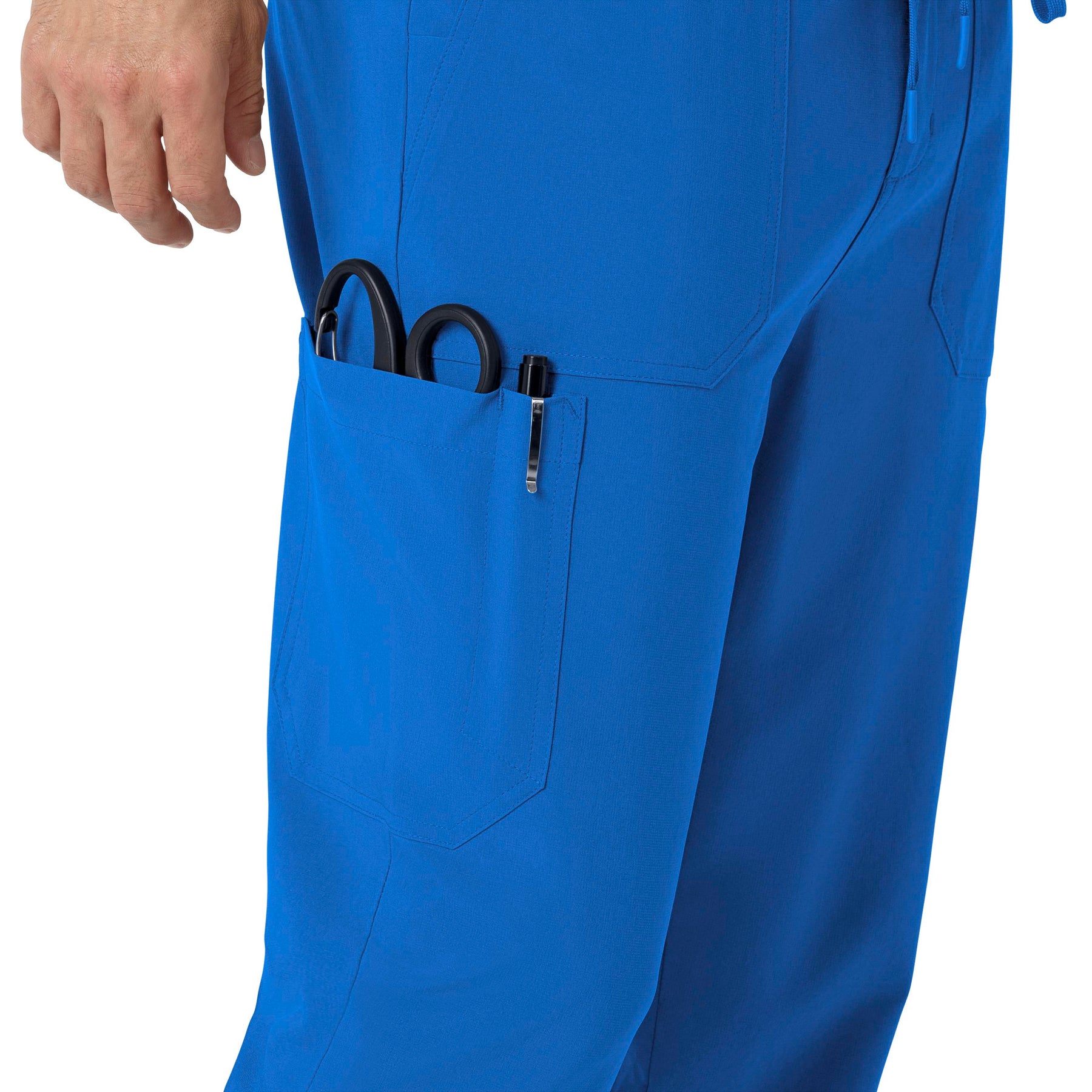 Force Cross-Flex Men's Jogger Scrub Pant Royal side detail 2