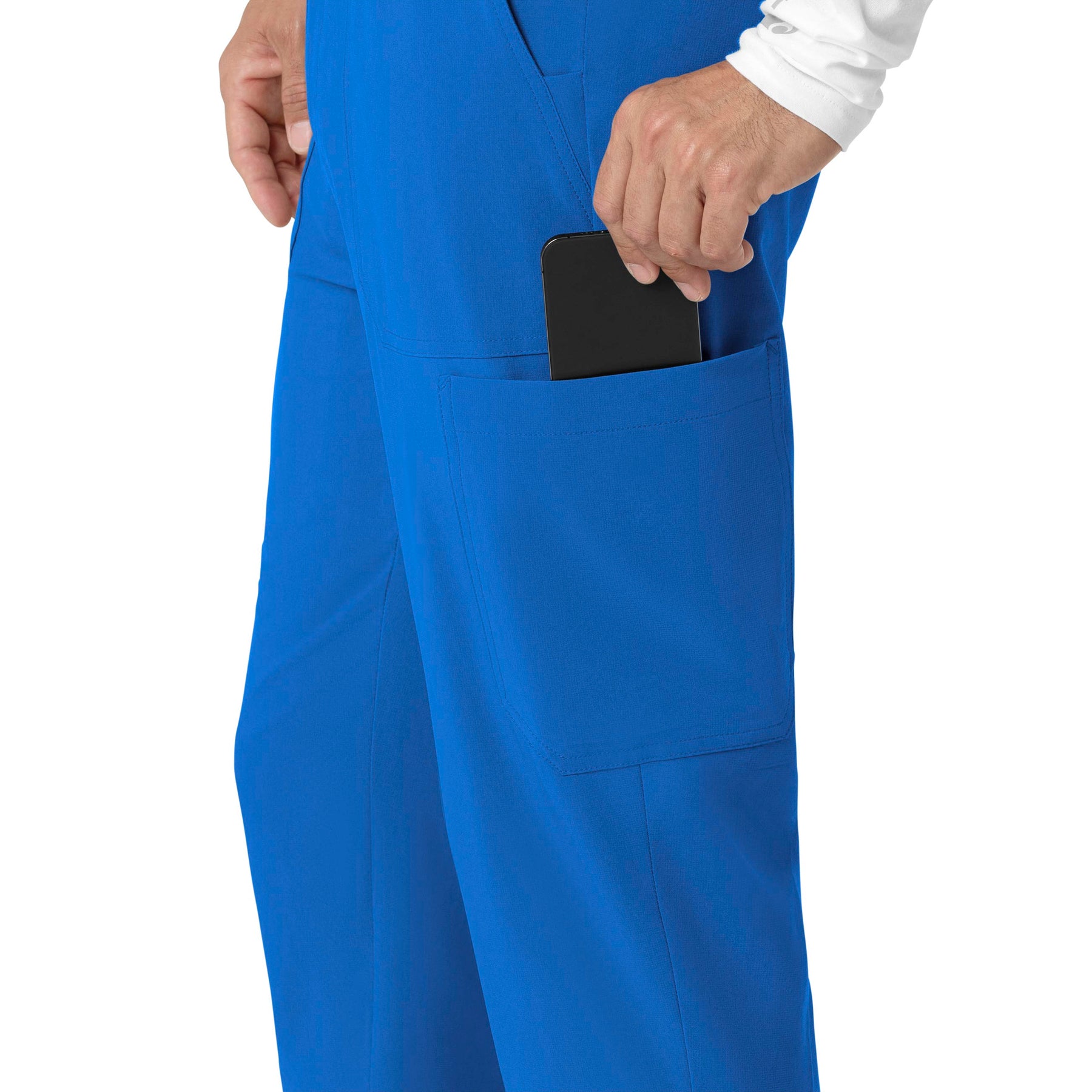 Force Cross-Flex Men's Jogger Scrub Pant Royal hemline detail