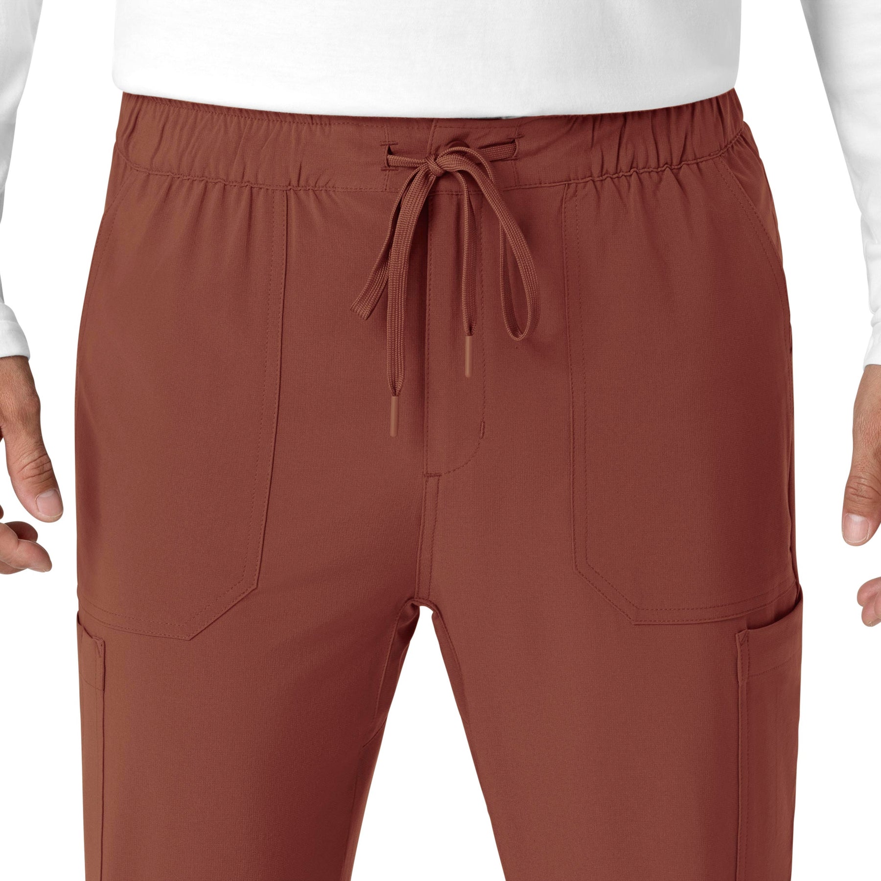 Force Cross-Flex Men's Jogger Scrub Pant Sable front detail
