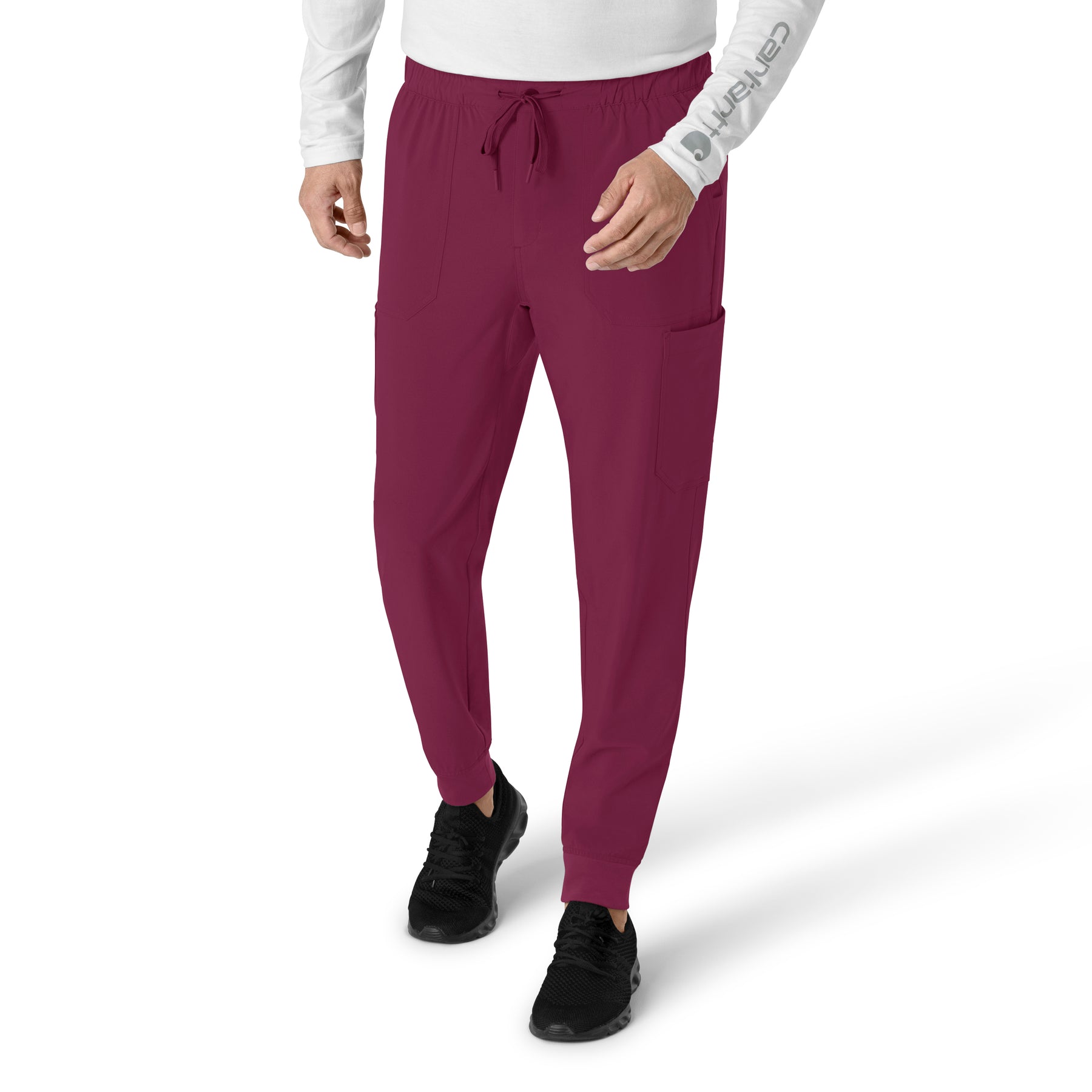 Force Cross-Flex Men's Jogger Scrub Pant Wine