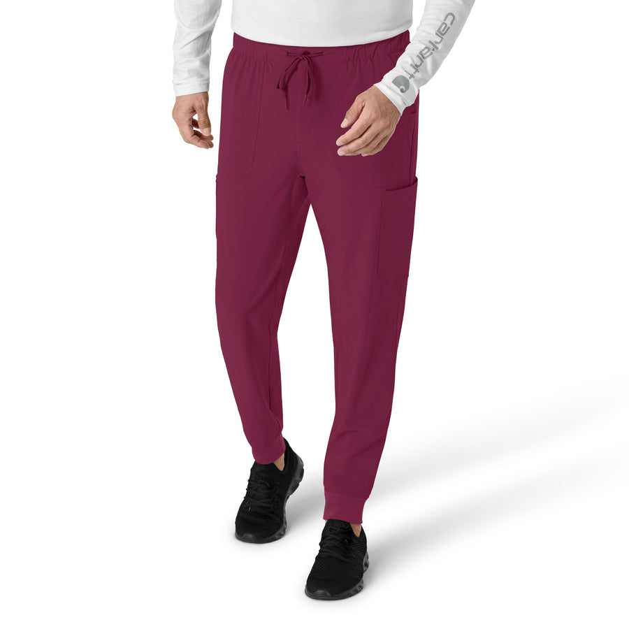 Force Cross-Flex Men's Jogger Scrub Pant Wine