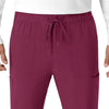 Force Cross-Flex Men's Jogger Scrub Pant Wine front detail