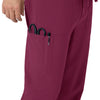 Force Cross-Flex Men's Jogger Scrub Pant Wine side detail 2