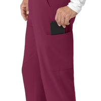Force Cross-Flex Men's Jogger Scrub Pant Wine hemline detail