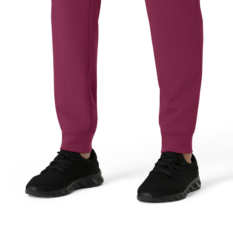 Force Cross-Flex Men's Jogger Scrub Pant Wine back detail