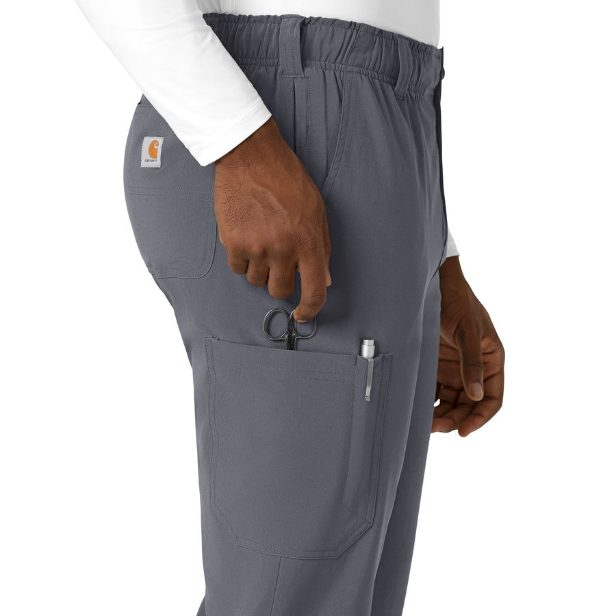 Carhartt Cross-Flex Men's Straight Leg Scrub Pant - Approaching Storm