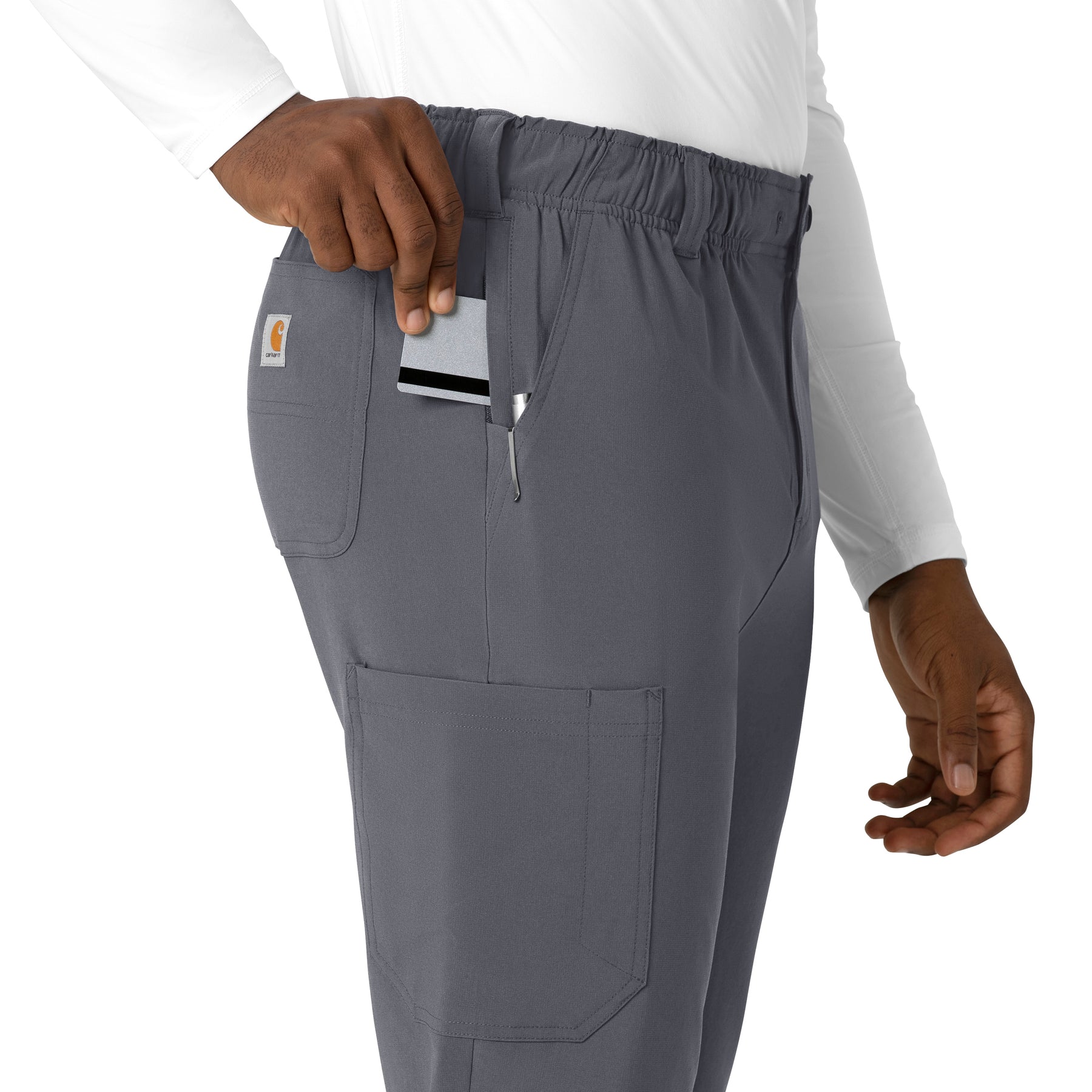 Carhartt Cross-Flex Men's Straight Leg Scrub Pant - Approaching Storm