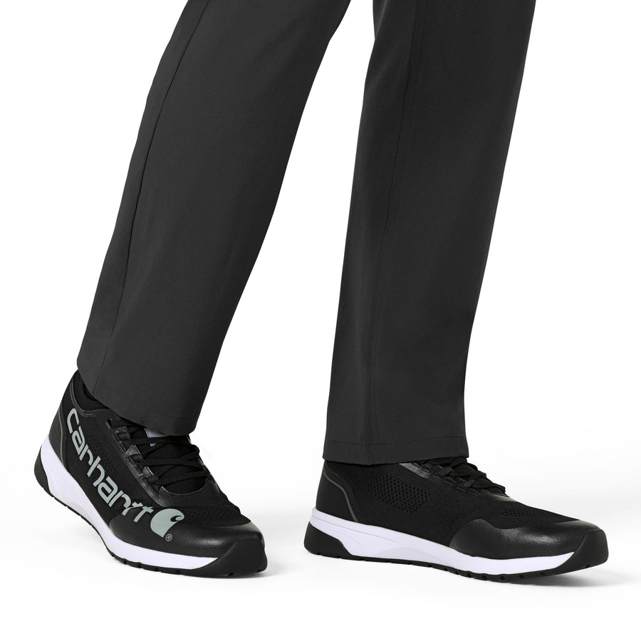 Force Cross-Flex Men's Straight Leg Scrub Pant Black front detail