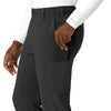 Force Cross-Flex Men's Straight Leg Scrub Pant Black side detail 2