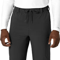 Force Cross-Flex Men's Straight Leg Scrub Pant Black back detail