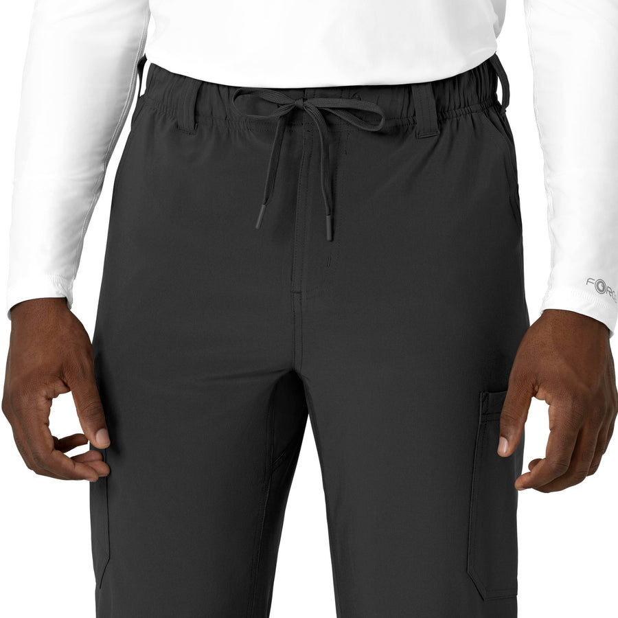 Force Cross-Flex Men's Straight Leg Scrub Pant Black back detail