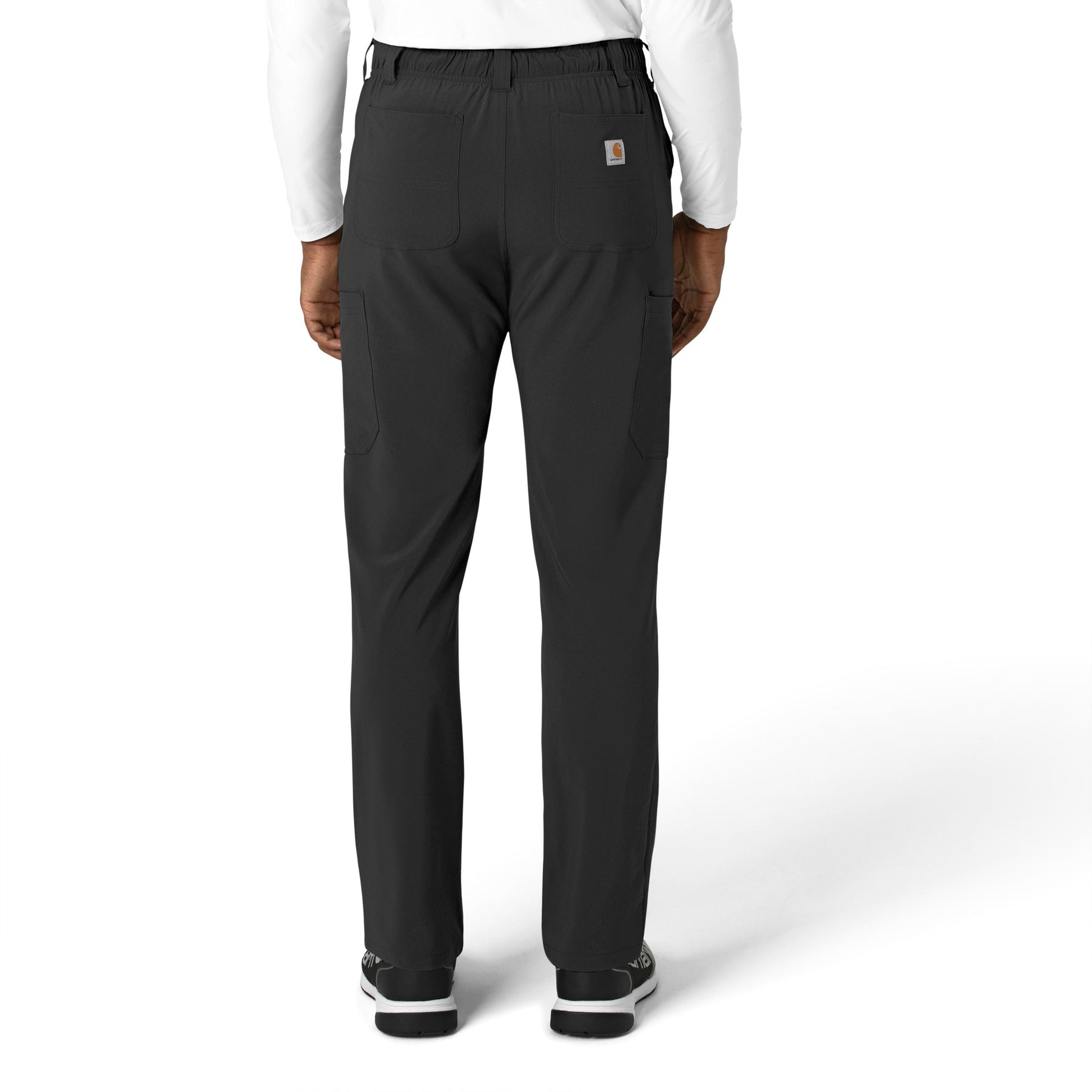 Force Cross-Flex Men's Straight Leg Scrub Pant Black back view