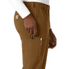 Force Cross-Flex Men's Straight Leg Scrub Pant Carhartt Brown side detail 1