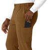 Force Cross-Flex Men's Straight Leg Scrub Pant Carhartt Brown side detail 2
