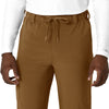 Force Cross-Flex Men's Straight Leg Scrub Pant Carhartt Brown back detail