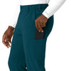 Force Cross-Flex Men's Straight Leg Scrub Pant Caribbean side detail 2