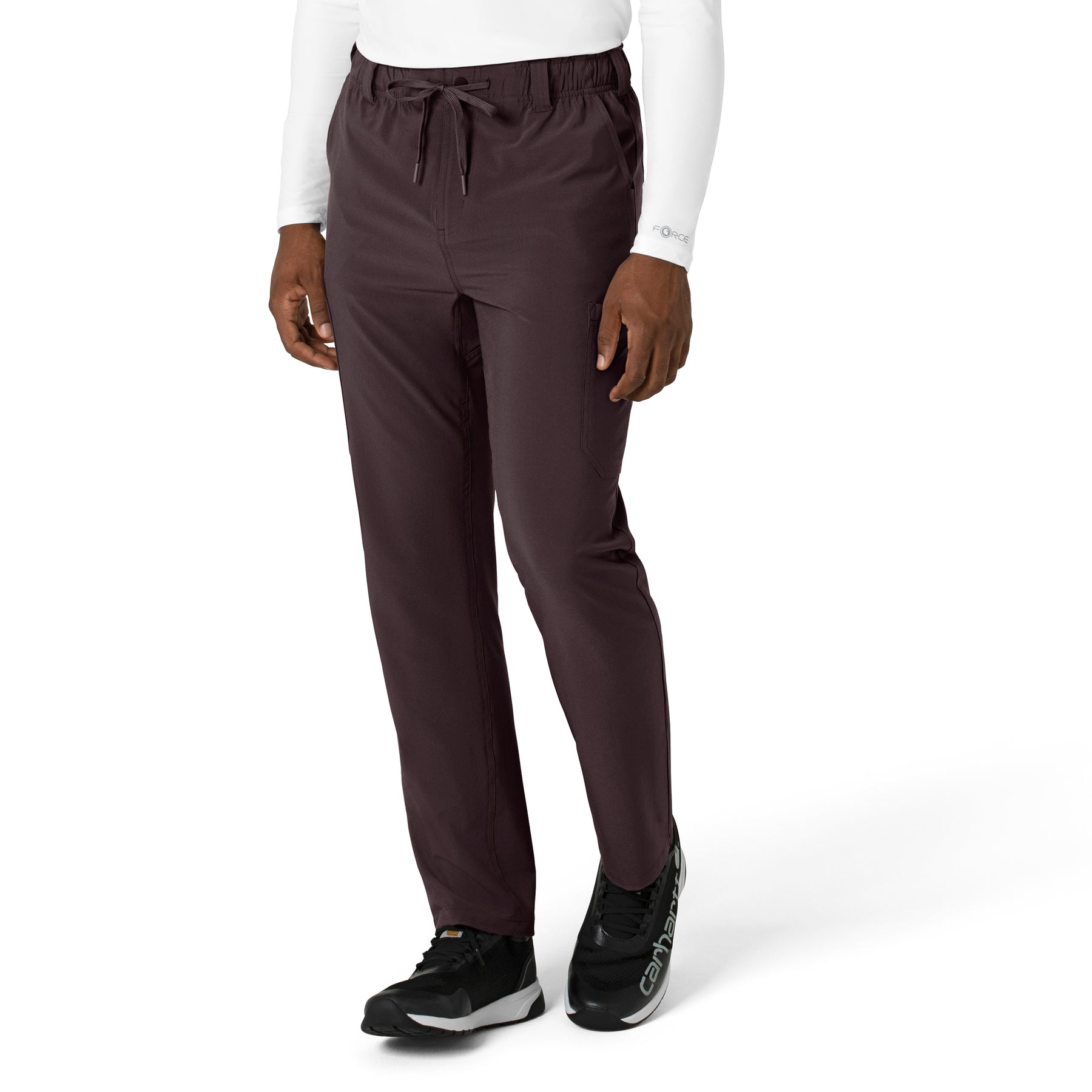 Carhartt Force Cross-Flex Men's Straight Leg Scrub Pant - Dark Sepia side
