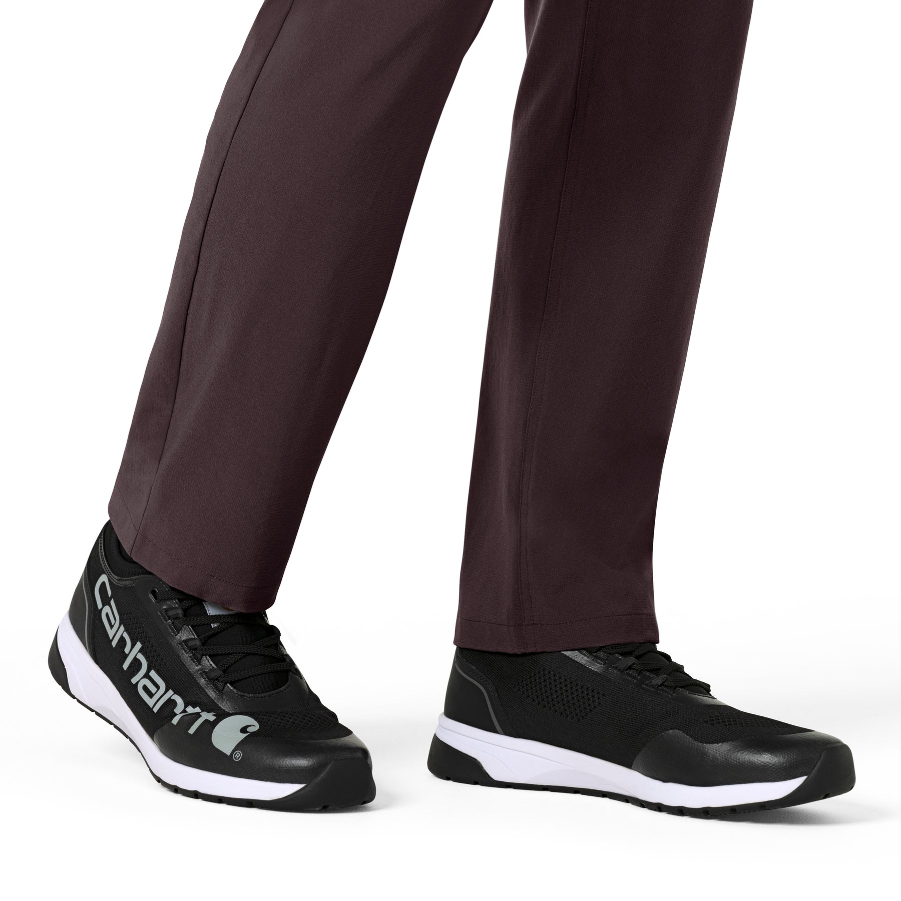 Carhartt Force Cross-Flex Men's Straight Leg Scrub Pant - Dark Sepia hemline