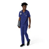 Force Cross-Flex Men's Straight Leg Scrub Pant Galaxy Blue full scrub set