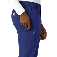 Force Cross-Flex Men's Straight Leg Scrub Pant Galaxy Blue side detail 1