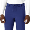 Force Cross-Flex Men's Straight Leg Scrub Pant Galaxy Blue back detail