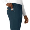 Force Cross-Flex Men's Straight Leg Scrub Pant Navy hemline detail