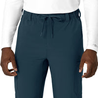 Force Cross-Flex Men's Straight Leg Scrub Pant Navy back detail