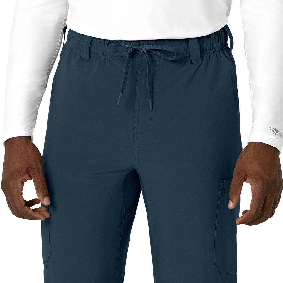 Force Cross-Flex Men's Straight Leg Scrub Pant Navy back detail
