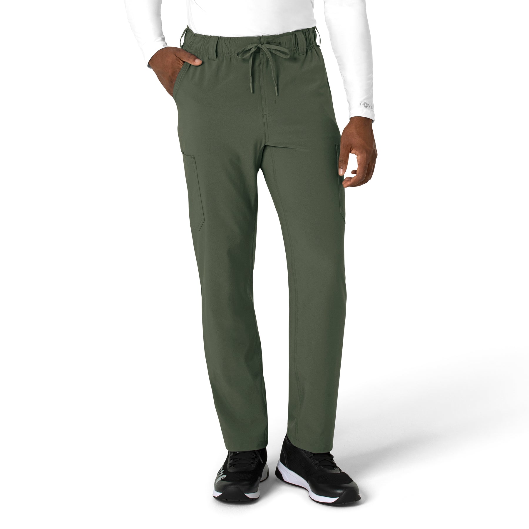 Force Cross-Flex Men's Straight Leg Scrub Pant Olive