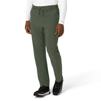 Force Cross-Flex Men's Straight Leg Scrub Pant Olive side view