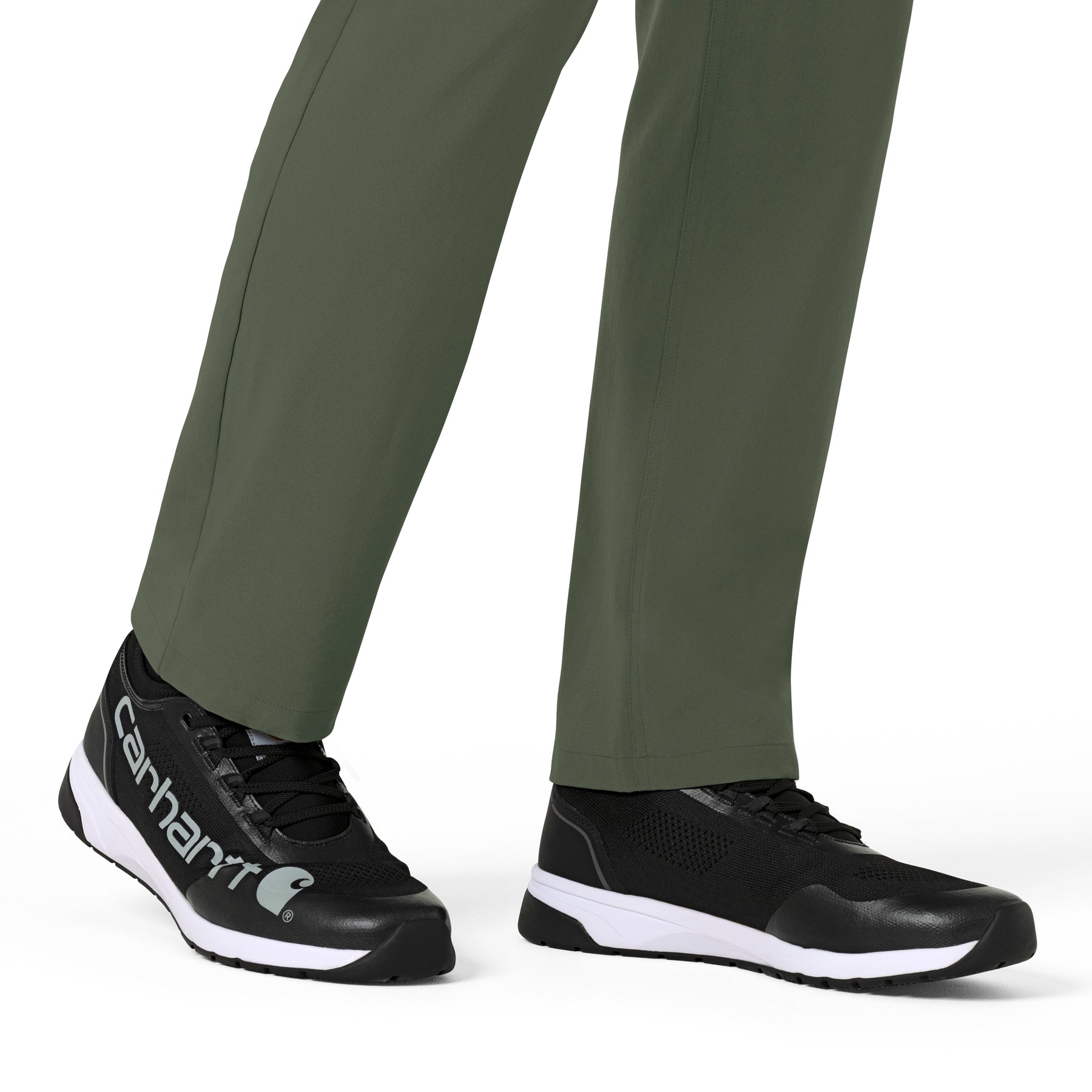Force Cross-Flex Men's Straight Leg Scrub Pant Olive front detail