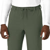 Force Cross-Flex Men's Straight Leg Scrub Pant Olive back detail
