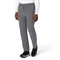 Force Cross-Flex Men's Straight Leg Scrub Pant Pewter side view
