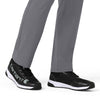 Force Cross-Flex Men's Straight Leg Scrub Pant Pewter front detail