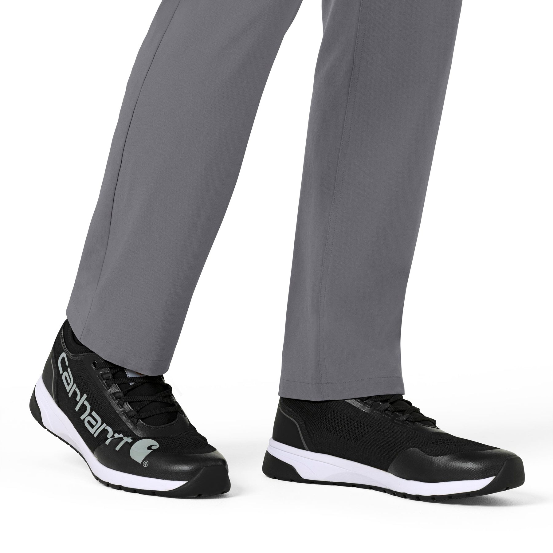 Force Cross-Flex Men's Straight Leg Scrub Pant Pewter front detail