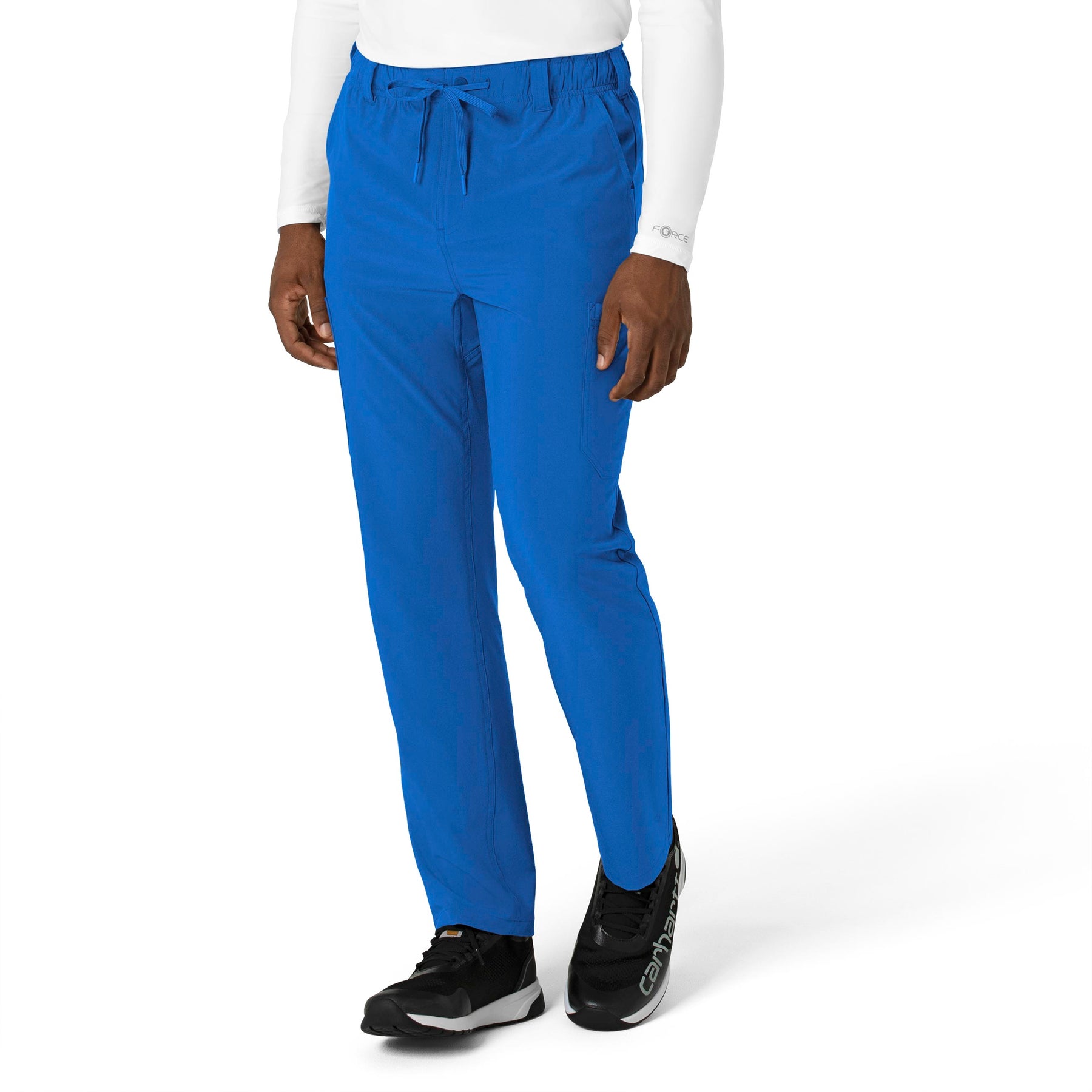 Force Cross-Flex Men's Straight Leg Scrub Pant Royal side view
