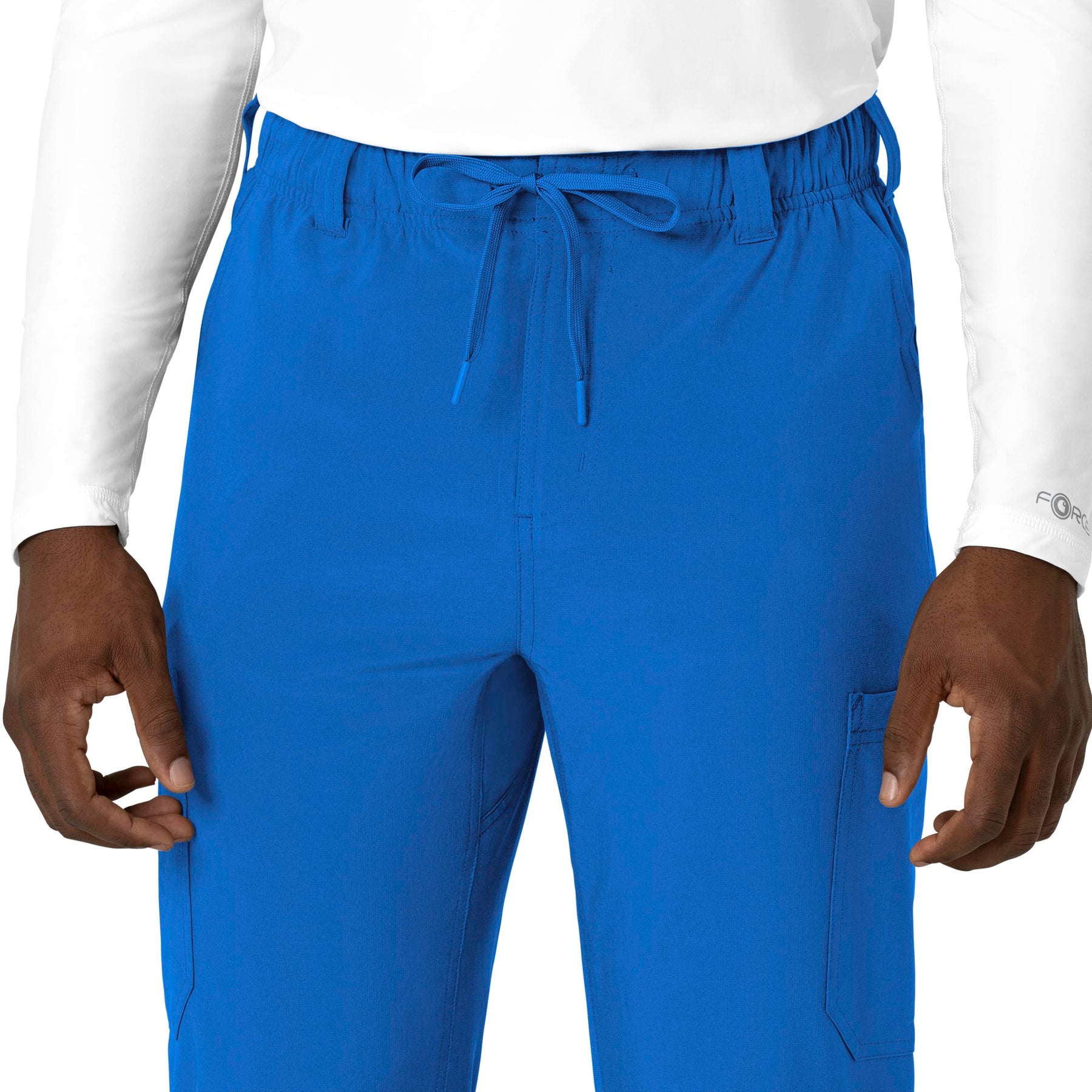 Force Cross-Flex Men's Straight Leg Scrub Pant Royal back detail