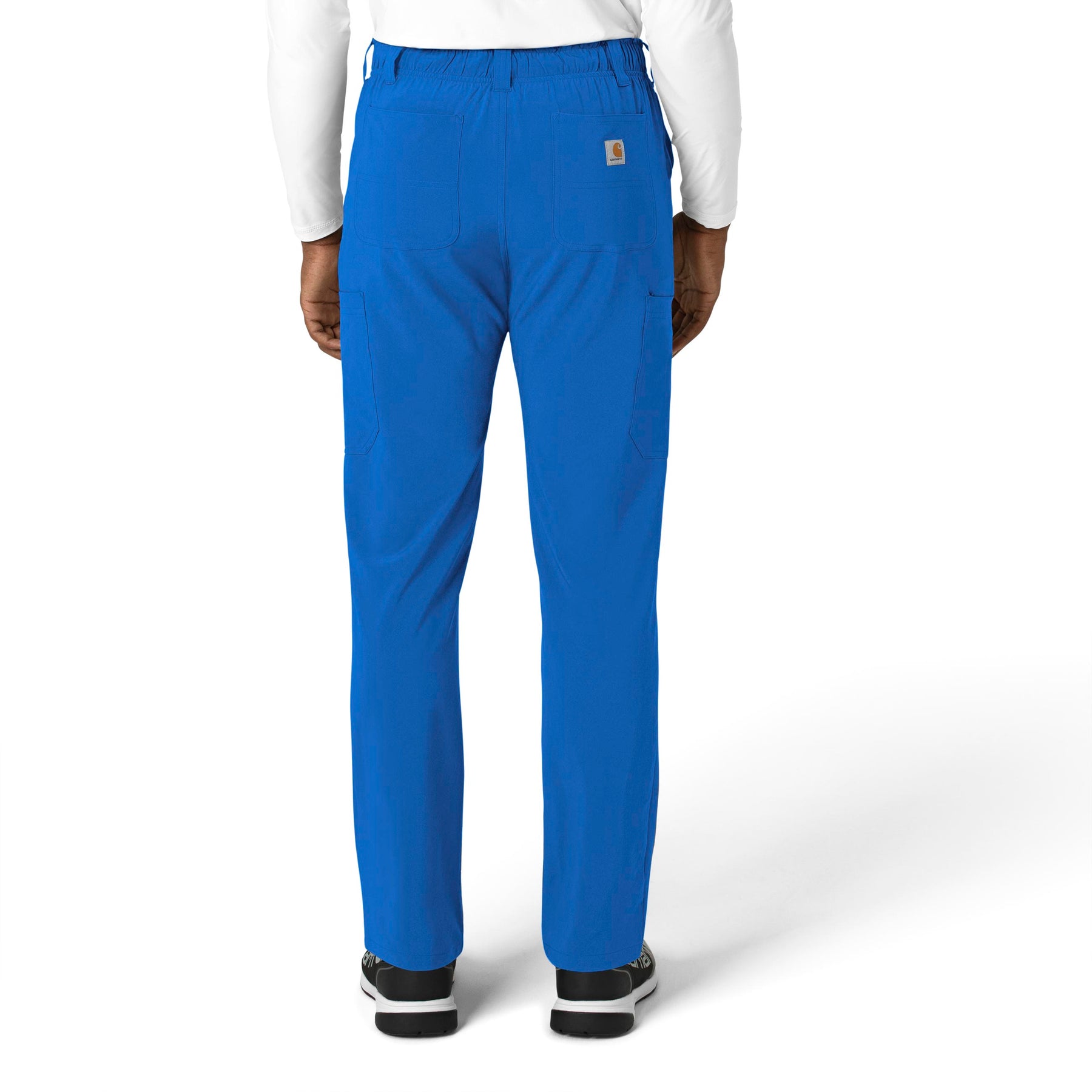 Force Cross-Flex Men's Straight Leg Scrub Pant Royal back view
