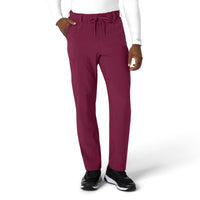 Force Cross-Flex Men's Straight Leg Scrub Pant Wine
