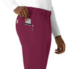 Force Cross-Flex Men's Straight Leg Scrub Pant Wine hemline detail