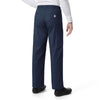 Rugged Flex Ripstop Men’s Straight Leg Cargo Scrub Pant Navy back view