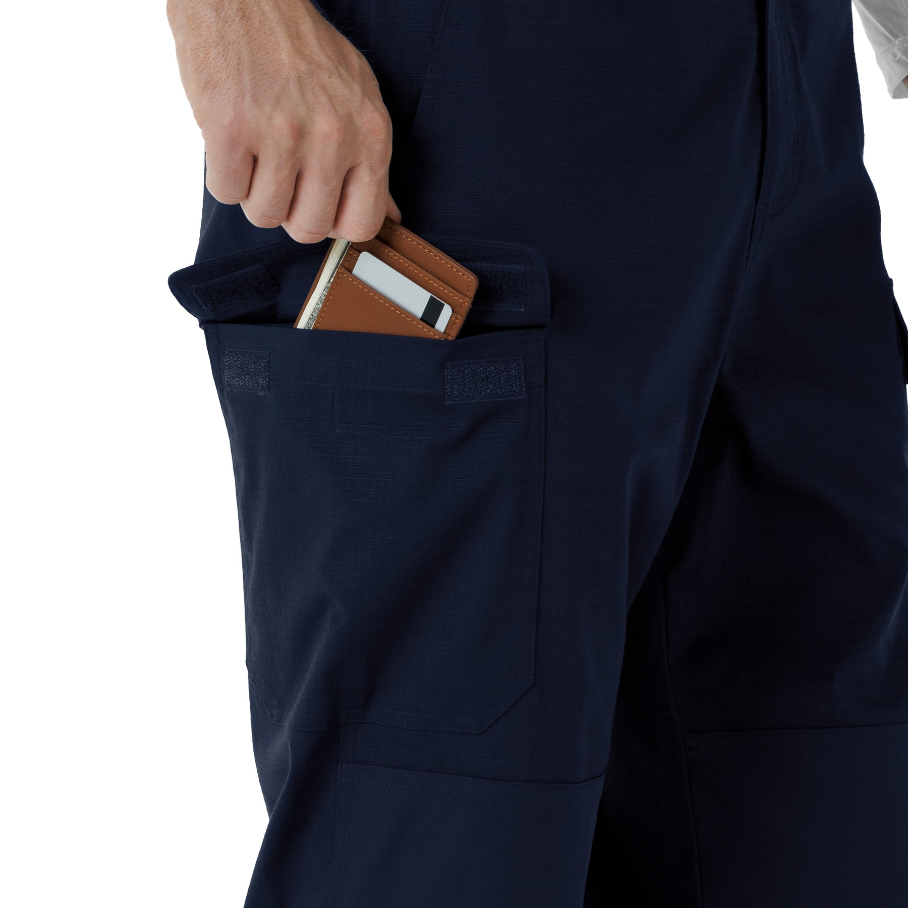 Rugged Flex RSCU Men's Ripstop Cargo Pants Dark Navy side detail 2