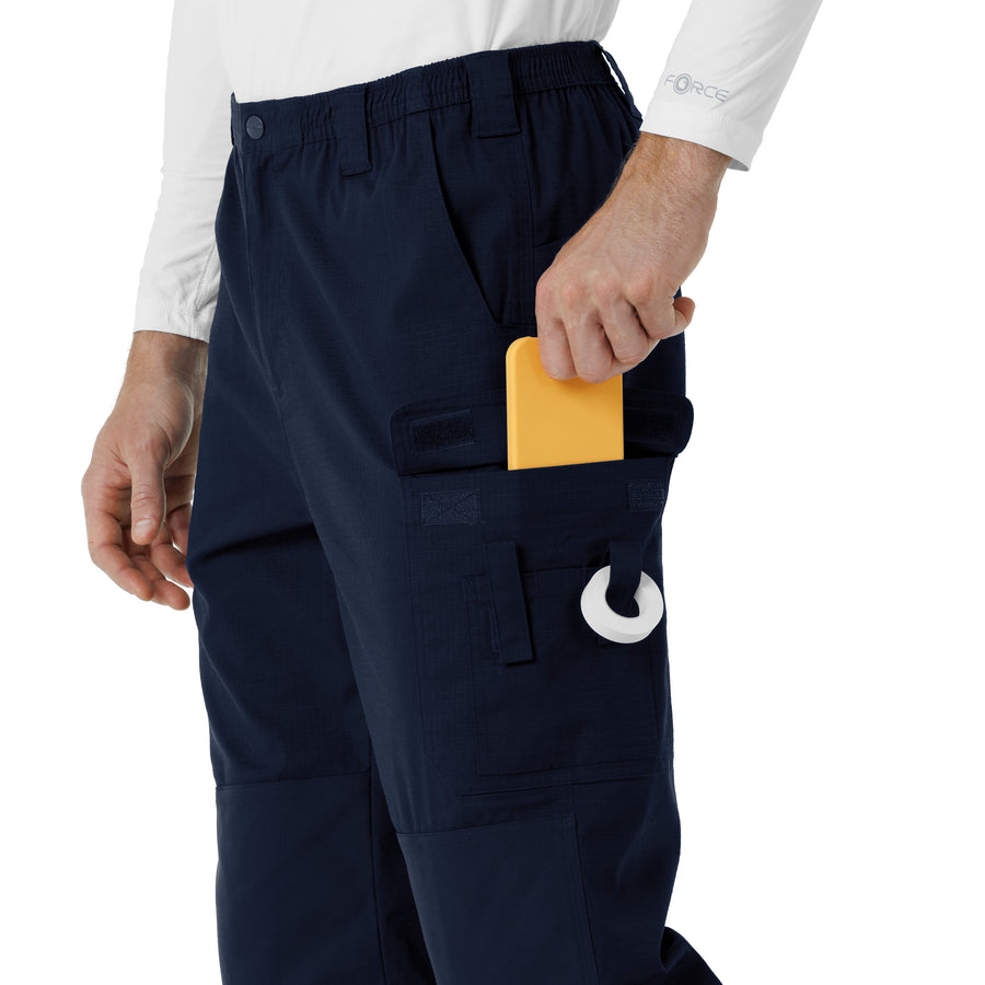 Rugged Flex RSCU Men's Ripstop Cargo Pants Dark Navy hemline detail