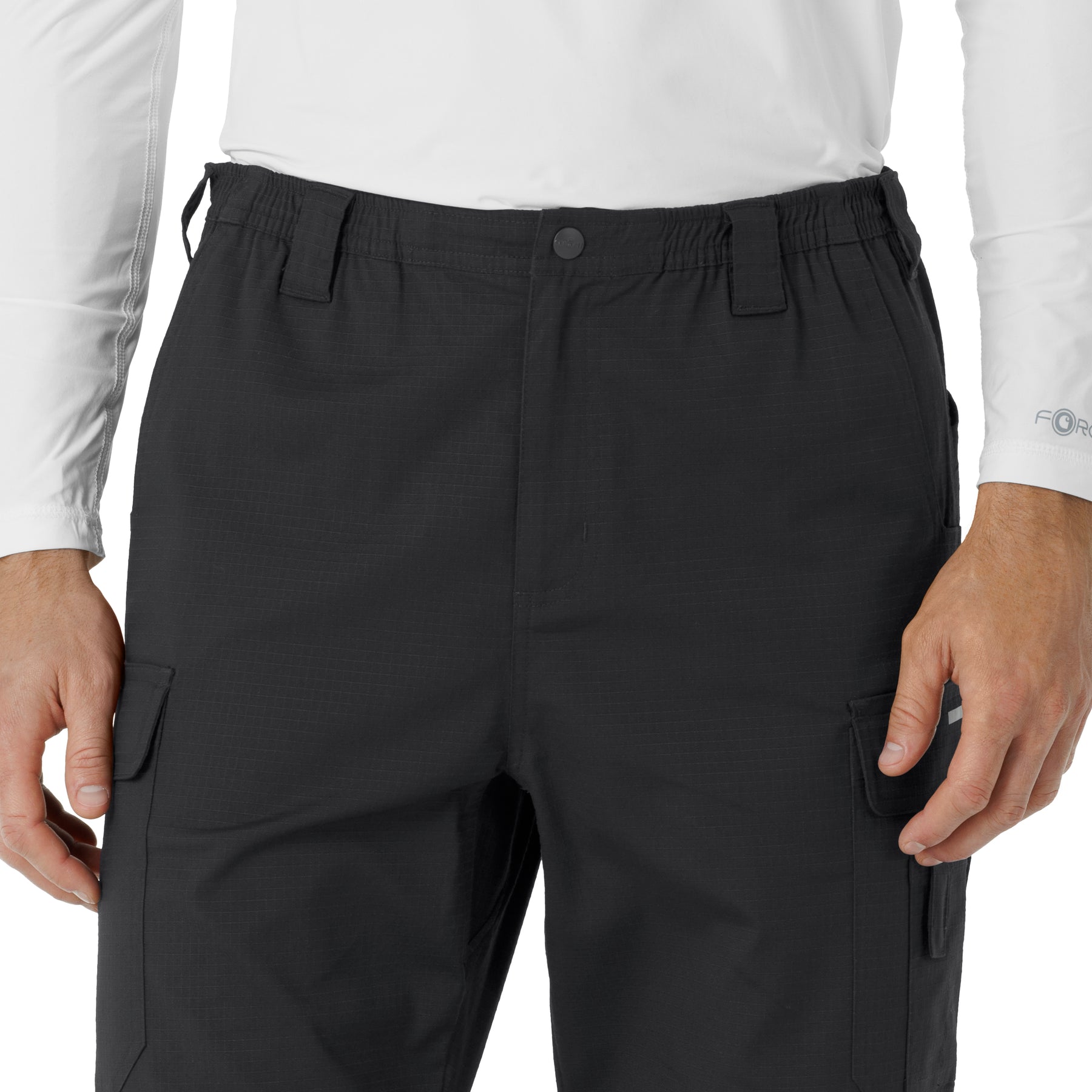 Rugged Flex RSCU Men's Ripstop Cargo Pants Pewter front detail