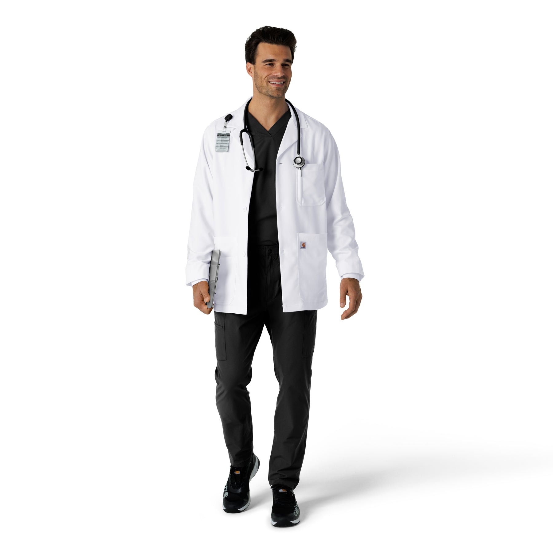 Lab Coats Men's Consultation Lab Coat White full scrub set