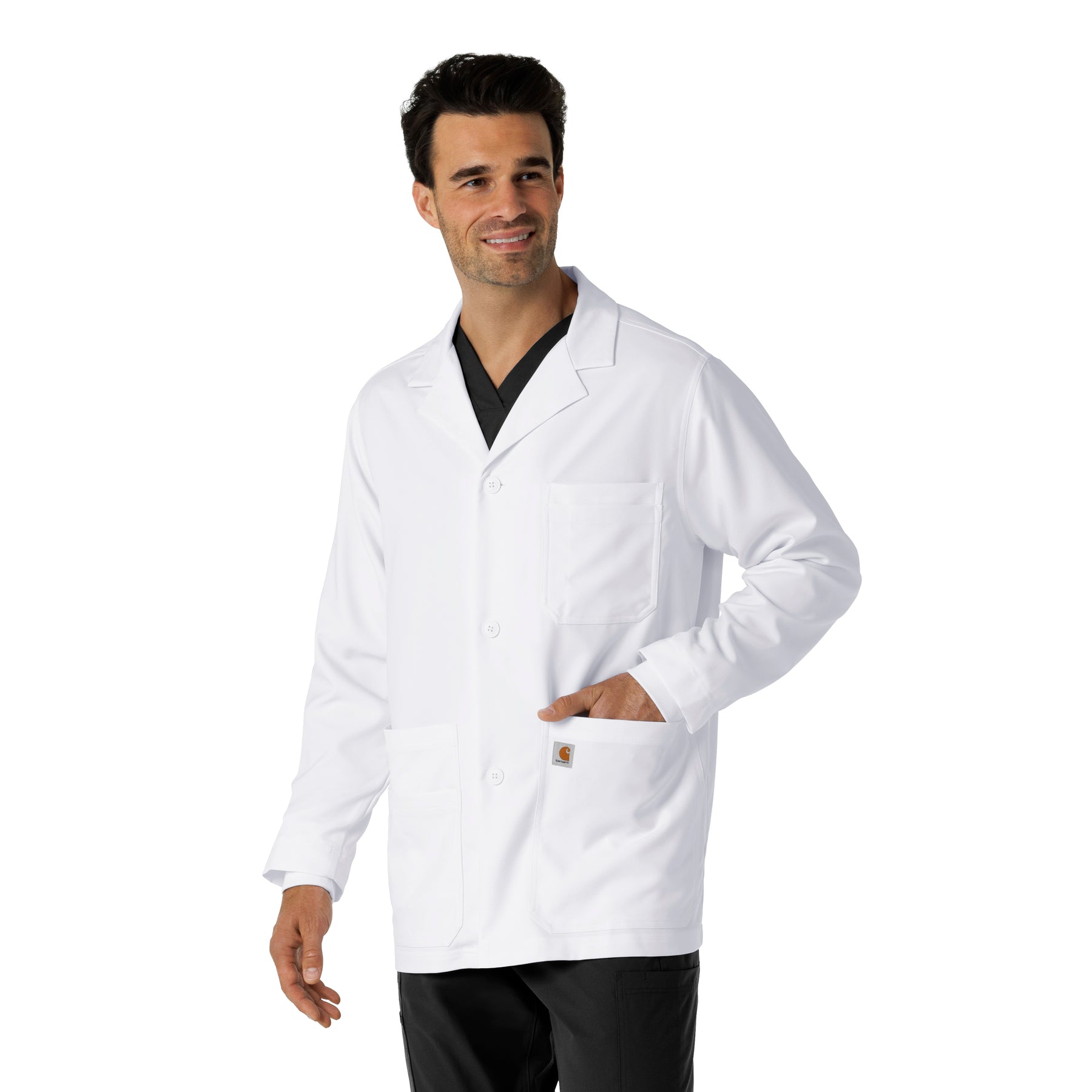 Lab Coats Men's Consultation Lab Coat White side view