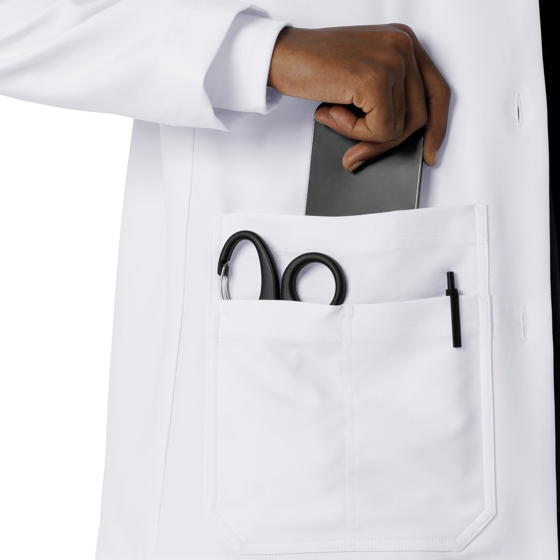 Lab Coats Women's Consultation Lab Coat White back detail