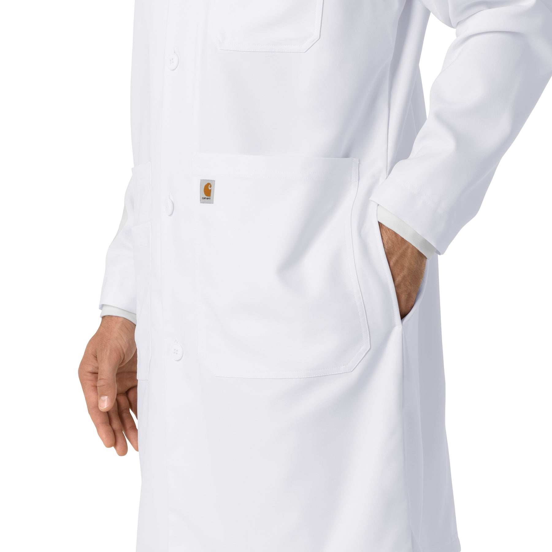Carhartt Men's Long Lab Coat - White