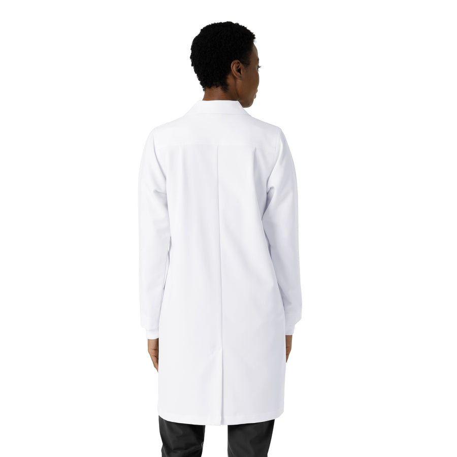 Lab Coats Women's Long Lab Coat White back view