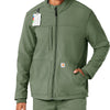 Rugged Flex Men's Bonded Fleece Jacket Olive side view